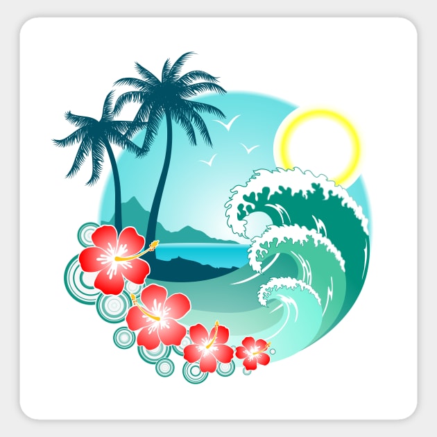 Hawaiian Island 2 Sticker by Makanahele